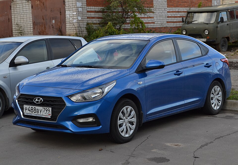 Фото модели Hyundai Solaris 2019–2020; цвет и комплектация могут отличаться, это не автомобиль компании